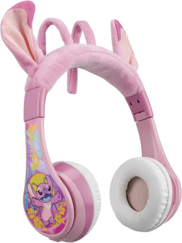 Vista 9 de Disney Stitch Angel - Auriculares Bluetooth para niños, auriculares inalámbricos