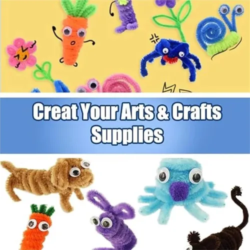 Vista 6 de Pipe Cleaners Chenille Pipe Cleaners 100-1500PCS Colorful Twist Color mixing
