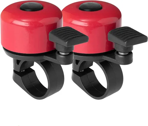 Vista 9 de Bike Bell 2 Pack with Loud Melodious Sound Classic Mini Bicycle Bell for Kids Adults Bike Horn for Road, Mountain Bike for Scooter, MTB, BMX