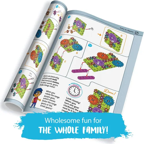 Vista 4 de Thames & Kosmos Kids First: Kit de experimento STEM de introducción a engranajes para mayores de 3 años Construye 4 modelos, aprende sobre