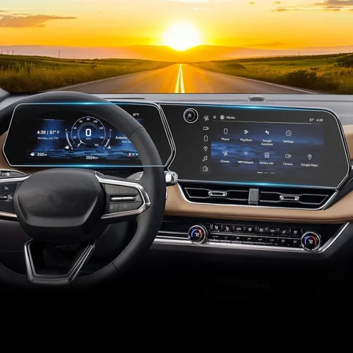 Vista 26 de YEE PIN C7 Corvette - Protector de pantalla para Chevrolet Corvette MyLink 2014-2019, vidrio templado de 8 pulgadas