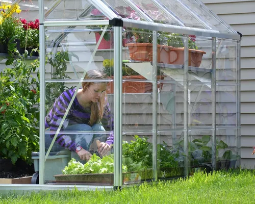 Vista 7 de Snap & Grow invernadero de 6 pies, plateado, tamaño: 6' x 8', Plateado