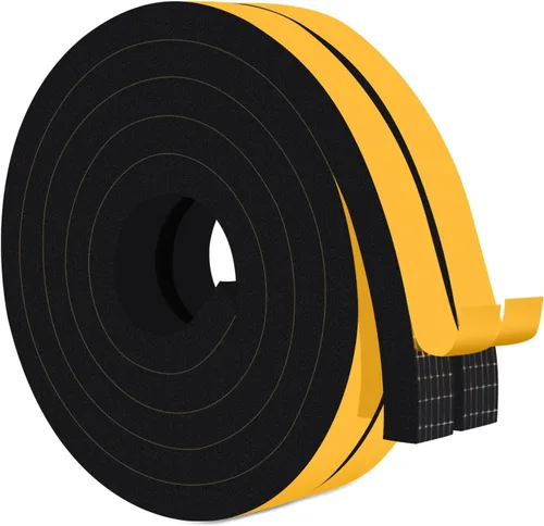 Vista 41 de Square Foam Weather Stripping for RV Doors & Extra Large Gaps 1x1In Sellos puertas de remolque, cámper y garaje, bloquea insectos, corrientes