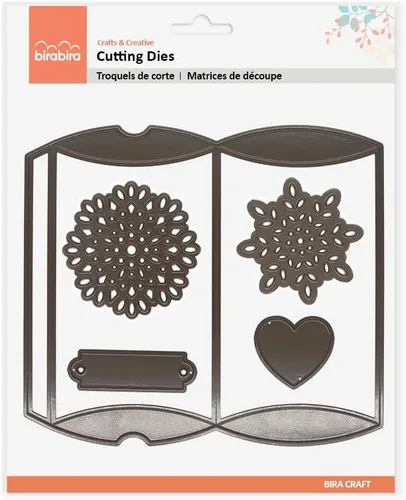 Vista 2 de Bira Craft Boxes - Troqueles de corte, plantillas de troqueles de corte, diseños surtidos (caja de almohada)