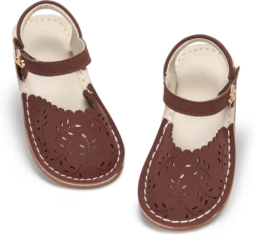 Vista 87 de THEE BRON Sandalias cómodas para niñas, zapatos para niños, sandalias rellenas