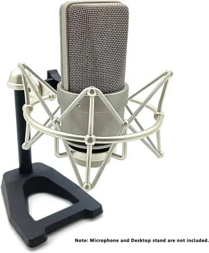Vista 2 de Grneric Metal Micrófono Shockmount & Soporte para Neumann TLM 103/M147 - Plata