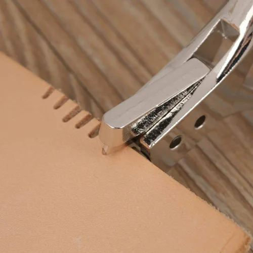 Vista 3 de Nikou Muesca de patrón, alicates profesionales de acero inoxidable para coser prendas de bricolaje con mango de resorte, marcador de punzón