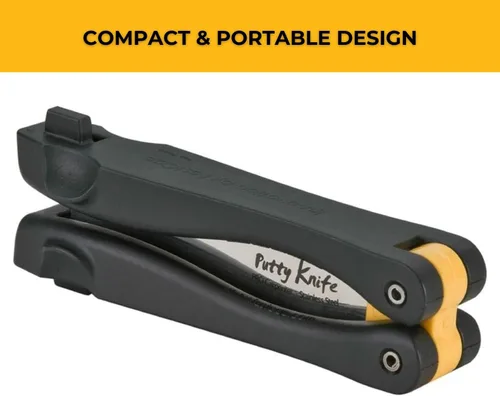 Vista 2 de FastCap Cuchillo de masilla de bolsillo con mango de nailon plegable para carpintería y carpintería - 80555