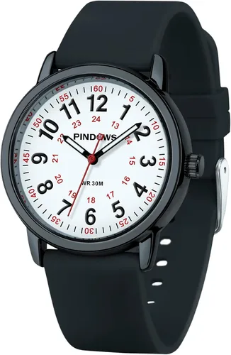Vista 10 de PINDOWS Watches for Women, Easy Read Analog, Casual & Nurse Silicone Band