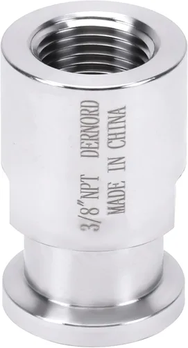 Vista 16 de Dernord - Adaptador de abrazadera triple de 1.5'' a abrazadera de rosca FNPT de 1 pulgada para tubería sanitaria