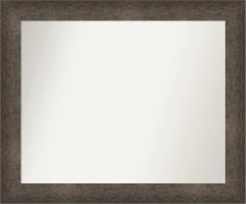 Vista 91 de Amanti Art Espejo de pared personalizado no biselado (25 x 25 pulgadas), marco de bronce acentuado, varios tamaños personalizados, espejo de baño