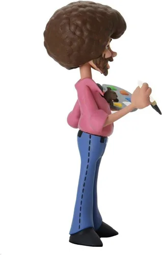 Vista 5 de NECA Bob Ross - Figura de acción a escala de 6 pulgadas - Toony Classics Bob Ross con Peapod
