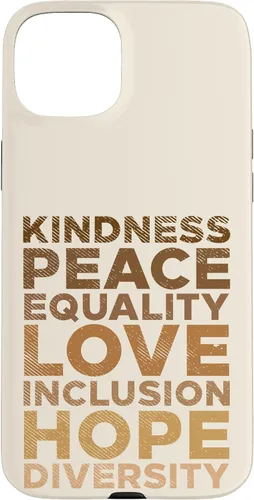 Vista 9 de iPhone 16 Kindness Peace Equality Black African Pride Melanin BLM Gift Case