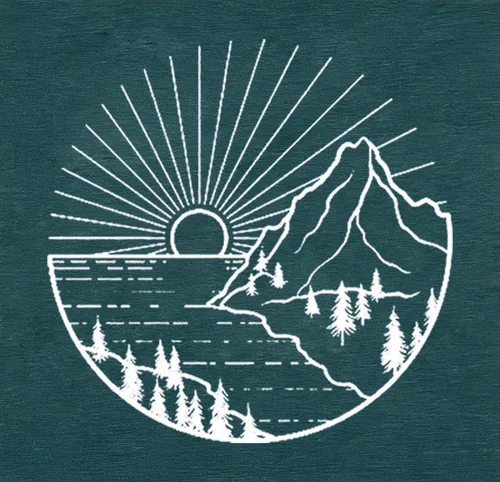 Vista 5 de Camiseta de senderismo para mujer, camiseta de montaña con estampado gráfico de naturaleza y amanecer, camiseta de verano de manga corta