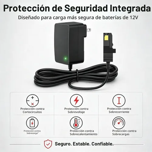 Vista 4 de Cargador de batería de 12 V para ruedas eléctricas Fisher-Price Gris
