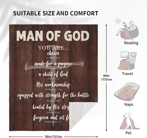 Vista 4 de Regalos de Navidad Cristianos para Hombres, Regalos Religiosos para Hombres de Fe, Regalo Espiritual Inspirador de Cumpleaños para Hombre Cristiano