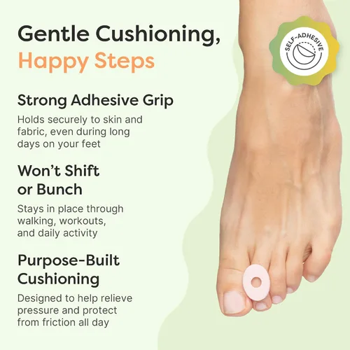 Vista 6 de ZenToes Almohadillas de tratamiento impermeables para dedos y pies (36 unidades) Waterproof & breathable protection for sensitive skin helps