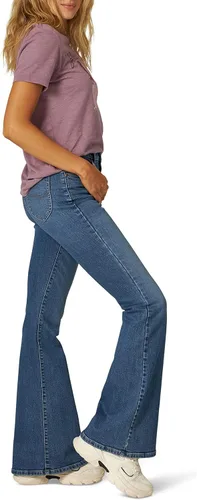 Vista 3 de Lee Jeans acampanados de tiro alto para mujer
