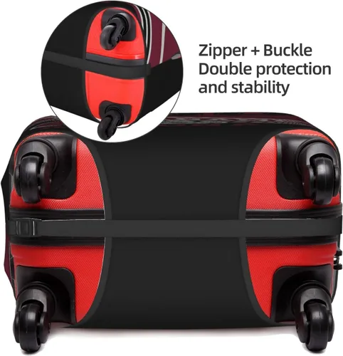 Vista 4 de Funda de equipaje personalizada, funda de maleta personalizada, diseña tu nombre y número, protector de equipaje elástico lavable, Arizona