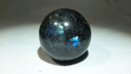 Vista 13 de Auténtica colección de esferas pulidas de piedra semipreciosa (jaspe brezado)