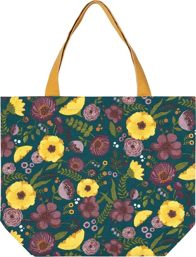 Vista 9 de Now Designs Printed Reusable Cotton Tote Bag, 15 x 18 inch