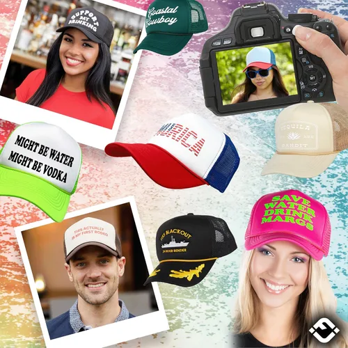 Vista 13 de Funky Junque Gorra de béisbol de béisbol en blanco para hombre y mujer