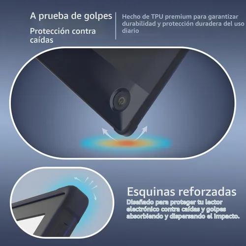 Vista 3 de TUDIA SKN - Funda diseñada para Kobo Libra 2 de 7 pulgadas, no compatible con la versión color 2024, a prueba de golpes, delgada