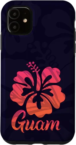 Vista 8 de Guam Hibiscus Flower Hafa Adai Guamanian Island Pride Case for iPhone 17