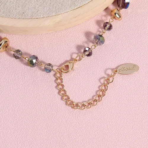 Vista 5 de Bocar Collar de cuentas de cristal para mujer, diseño de babero hecho a mano, regalo de joyería