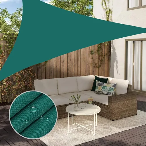 Vista 14 de Neween Toldo Vela, 6'7'' x 6'7'' x 6'7'' Toldo Vela Triangular Impermeable para Patio Jardín Cubierta Pérgola Exterior Toldo Vela 98% Bloqueo UV