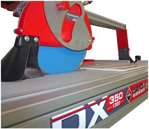 Vista 2 de Sierra para azulejos con conjunto de motor DX-350-N 1300 120V 60HZ INCH Cortadores eléctricos para precisión y fiabilidad Sierras ingletadoras