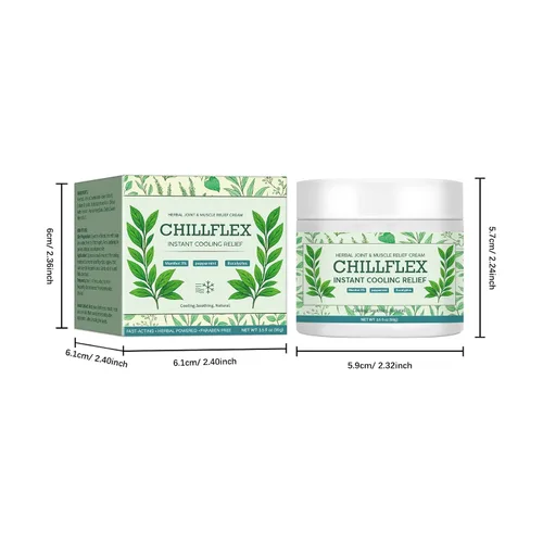 Vista 8 de CHILLFLEX - Crema calmante de mentol, actividades articulares en todo el cuerpo, crema de alivio instantáneo para músculos, espalda, cuello, lumbares