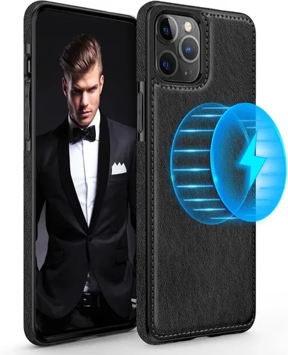 Vista 13 de LOHASIC Funda diseñada para iPhone 13 Pro con MagSafe, clásica y elegante piel suave agarre antideslizante a prueba de golpes, funda protectora