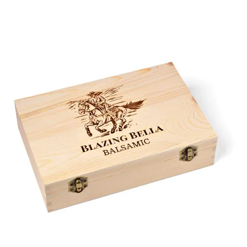 Vista 5 de Blazing Bella Juego de aceite de oliva y vinagre balsámico del chef - Caja de regalo de muestra