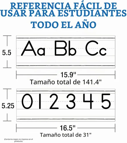 Vista 3 de Carson Dellosa - Letras y números de manuscrito de granja (52 unidades)