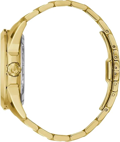 Vista 2 de Bulova Reloj analógico de cuarzo para mujer con correa de acero inoxidable 76L187, tono plateado, correa, Plateado, Correa