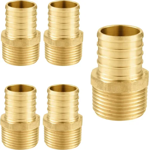 Vista 14 de Paquete de 2 accesorios PEX, adaptador NPT roscado macho de 1 pulgada PEX x 1 pulgada, ASTM F1807
