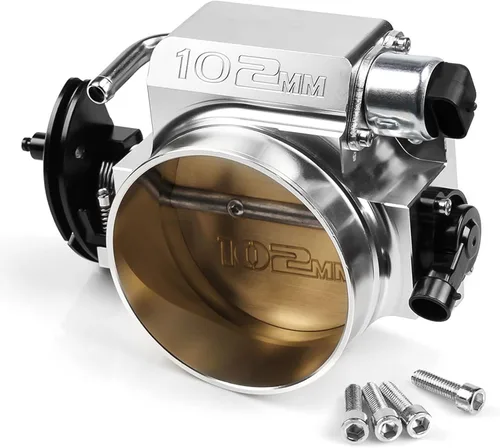 Vista 10 de Ensamble de cuerpo de acelerador de 92 mm de Endxedo Compatible con motor LS LS1 LS3 LS6 LSX de 4 pernos de aluminio negro