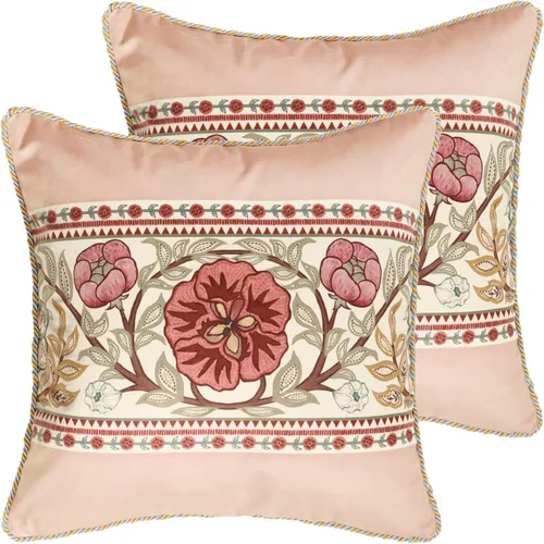Vista 13 de patdrea Funda de almohada de terciopelo francés de diseño, 18 x 18 pulgadas Aviario