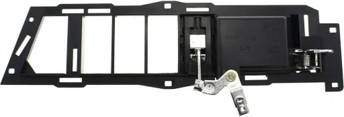 Vista 2 de Para Chevy C1500 Suburban Manija de puerta interior delantera lado del conductor bisel negro con palanca cromada 1992 1993 1994 Con botón