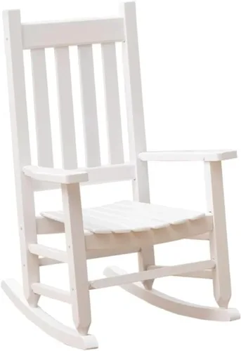 Vista 5 de Juego de 2 mecedoras para niños pequeños, de madera, cómodas, muebles para guardería, dormitorio, sala de estar, sala de lectura al aire libre, de 6