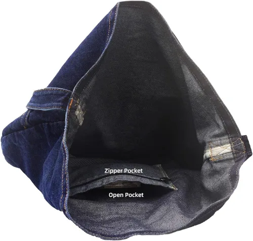 Vista 4 de ROUROU Bolso de hombro de mezclilla para mujer bolso de mano estilo hobo casual bolso cruzado retro bolso de gran capacidad
