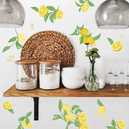 Vista 10 de Tempaper Calcomanías de pared retro florales autoadhesivas, multicolor Floral retro
