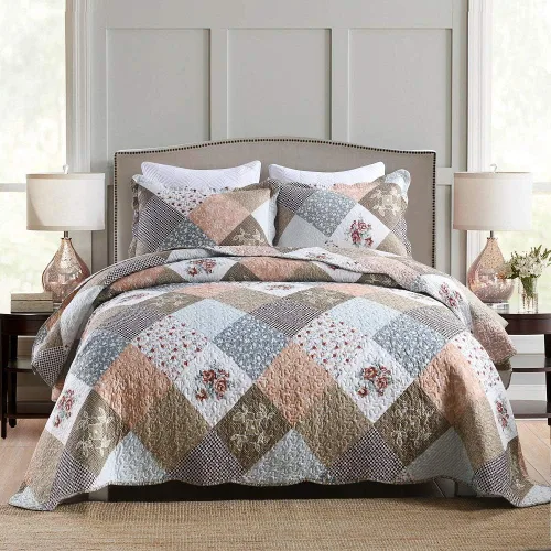Vista 18 de Travan Juegos de Edredón de 2 Piezas Twin con Sham, Ropa de Cama de Gran Tamaño, Colcha Reversible, Juego de Cubrecama Suave, Tamaño Twin