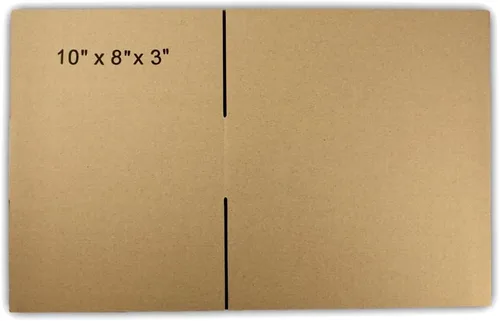 Vista 5 de EcoSwift 25 cajas de embalaje de la cartulina acanalada 10x8x3 que envían por correo los cartones móviles de la caja de envío