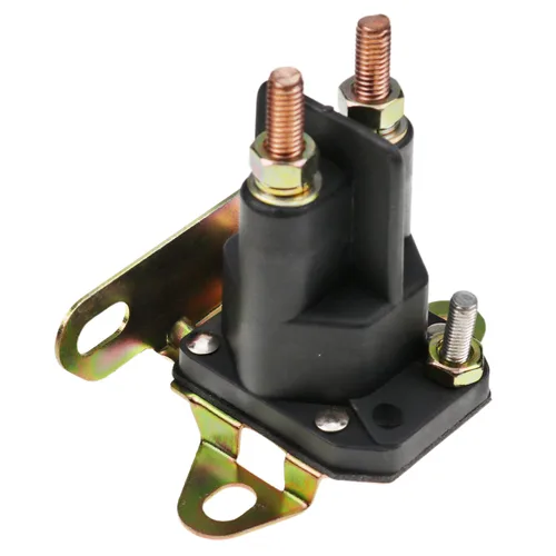 Vista 2 de Relé solenoide universal de arranque de 12 V, 3 polos, compatible con Bad Boy con Hustler con Kohler con Trombetta con Stens