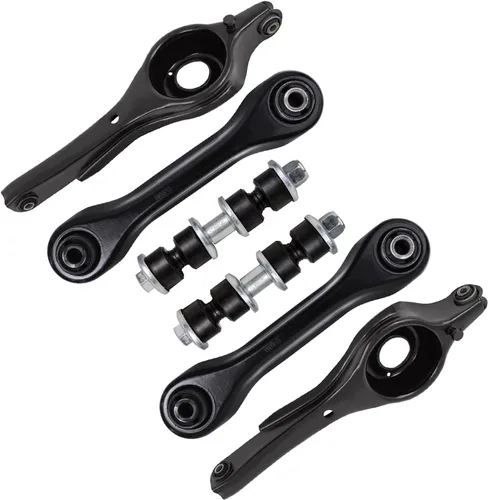 Vista 25 de Detroit Axle - Kit de extremo delantero para Chrysler 300 Dodge Charger 2011-2023 Challenger, 2 Lower Rearward Control Arms 2 Outer Tie Rods 2