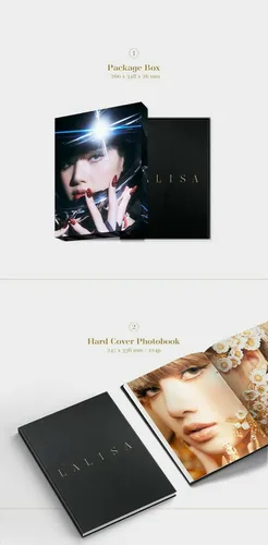 Vista 3 de YG Ent. Lisa - LALISA [Photobook ver.] (Edición especial) Álbum+Regalo (Adhesivos decorativos,Tarjetas de fotos)
