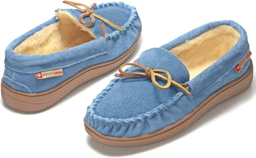 Vista 7 de Alpine Swiss Sabine - Mocasines para mujer, pantuflas para mujer