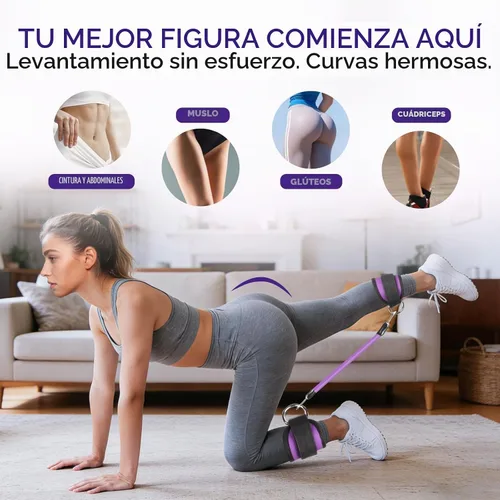 Vista 3 de Pilates Ring Kit for Women, Pilates Equipment Accessories, Home Workout Set with Magic Circle, Mini Exercise Ball, Ankle Resistance Bands & Yoga